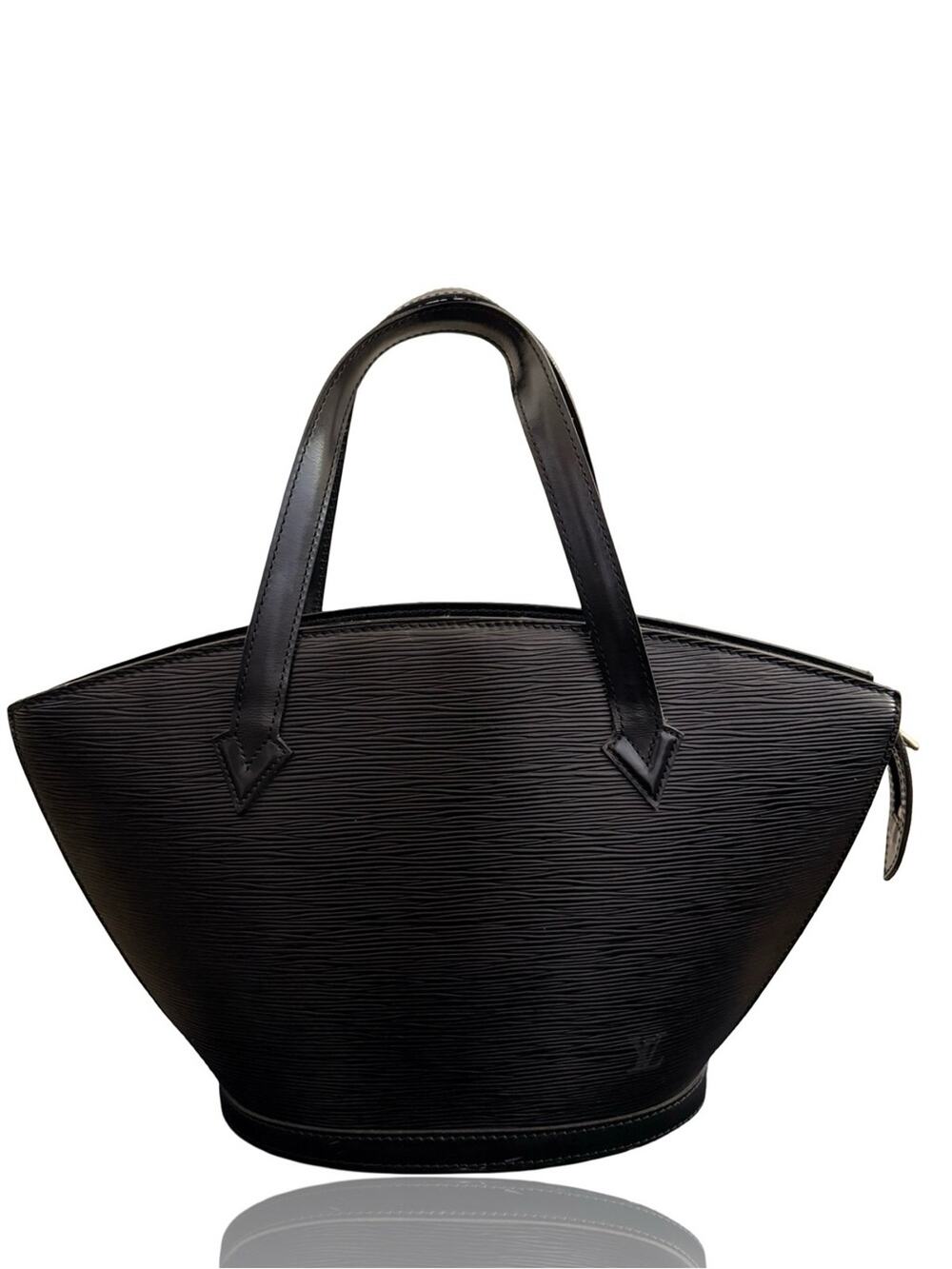 Louis Vuitton Epi Saint Jacques PM Black Epi Leather Tote Bag Vintage Authentic